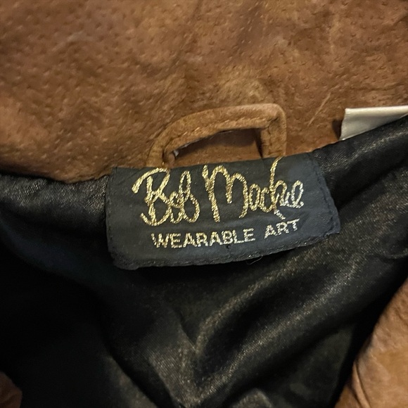 Vintage | Bob Mackie | Wearable Art Brown Embroidered Suede Jacket - Picture 11 of 13